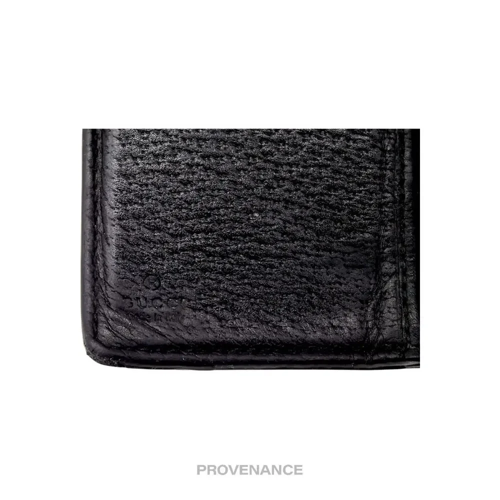 🔴 Gucci GG Marmont Long Wallet - Black Leather